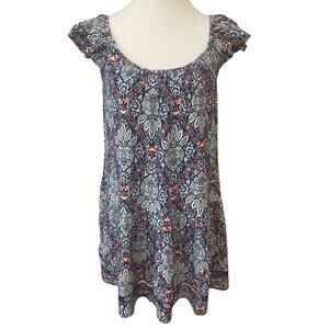 Band of the Free Mini Dress Capped Ruffled Sleeves Women's XS NWT